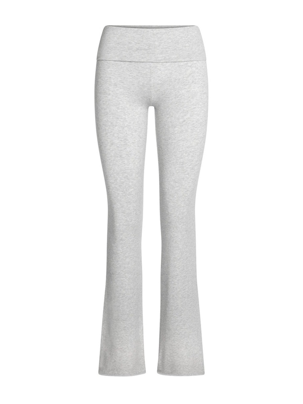 Skims cotton fold over pants in light heather grey
